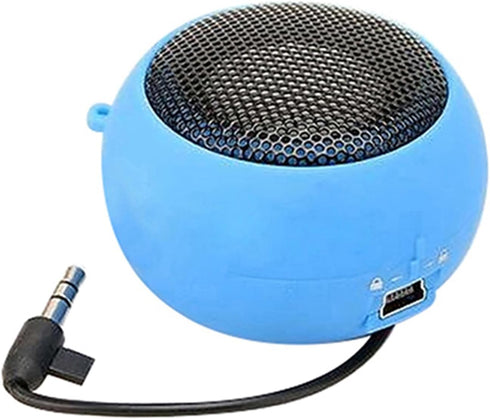 YOXIER Mini Portable Hamburger Speaker Amplifier for Laptop Phone Tablet PC Blue