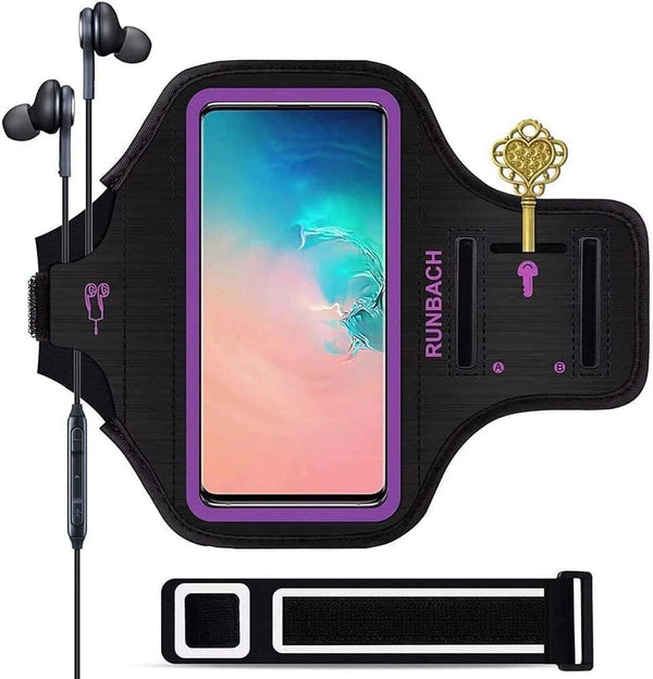 Water Resistant Running Exercise Gym Bag Armband for Samsung Galaxy S25/S24/S23/S22/S21/S20/S10/S9/S8 up to 6.2"