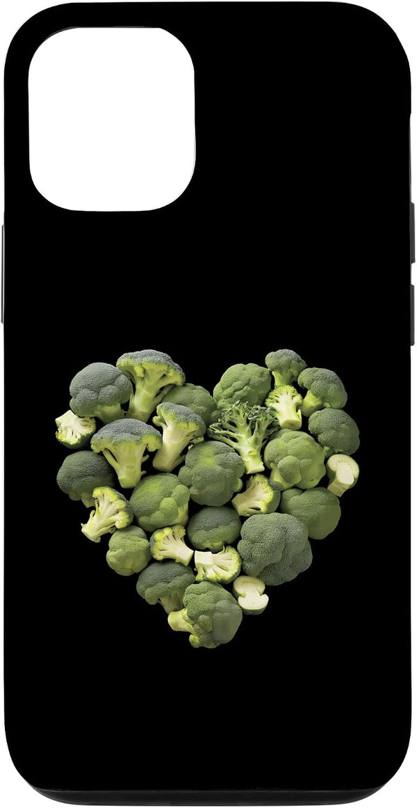 Broccoli Heart Design Vegetable Broccoli Heart Case for iPhone 12/12 Pro