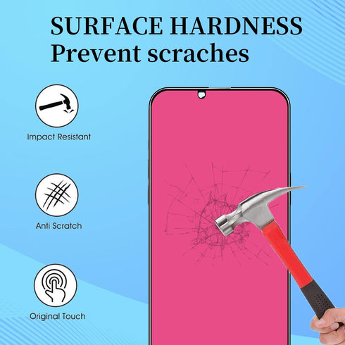 2 Pack Privacy Screen Protector for iPhone X/XS/11 Pro, Full Coverage Anti-Spy Anti Blue Tempered Glass 5.8 inch