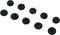 Black Soft Foam Earbud Earpad Replacement Sponge Covers for Walkie Talkie Earpiece & Stereo Headsets, 10Pcs