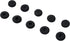 Black Soft Foam Earbud Earpad Replacement Sponge Covers for Walkie Talkie Earpiece & Stereo Headsets, 10Pcs