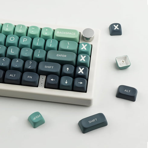 JOMKIZ 140 Keys PBT Keycaps, Customized ANSI Layout, MOA Profile Dye Sublimation Cute Keycaps Set for Cherry MX