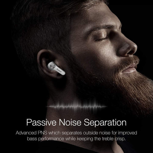 Bluetooth 5.0 Wireless Earbuds - IPX5 Sweatproof Headset/Headphones in Ear with Built-in Mic, Industrial Leading TWS
