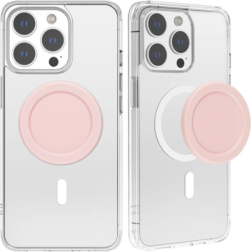 metisinno Magnetic Base Basic Compatible with PopSocket Phone Grips and iPhone MagSafe Cases, Pink
