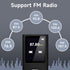 FKLBBLPM MP3 5.2, 32GB Player with Bluetooth Portable Music Player with Memory Card, Stereo Earphone, Voice Recorder