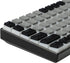 YMDK 128 PBT Double Shot ANSI ISO OEM Profile Pudding Keycaps for MX Mechanical Keyboard 61 68 87 104 (128 Black Gray)