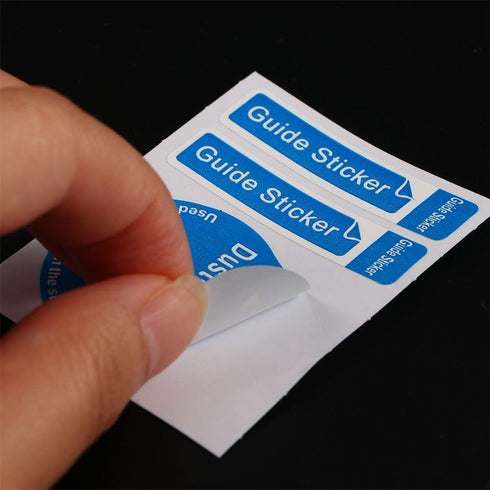 generic 50/100/200pcs Phone,2.05'' 1.73''(50pcs) Dust Removal Stickers Screen Cleaning Decals Dusting Stickers