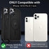 MOCCA iPhone 12 Case: Strong Magnetic, Compatible with MagSafe, Slim Shockproof Translucent Protective Cover - Black