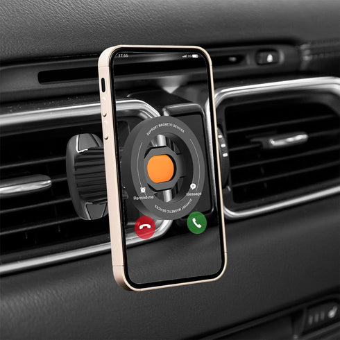 FALVFUN 360 Car Phone Holder, Magnetic Rotation Adjustable Vehicle Phone Mount Changer with Clip, Automotive Air