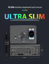SABLUTE Wireless Keyboard and Mouse Combo - Backlit Compact Quiet Keyboard with RGB Mouse, Rechargeable, Slim