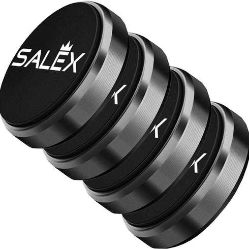 SALEX Magnetic Phone Mount 4 Pack, Black Flat Cell Phone Holder for Car Dashboard, Wall, Truck
