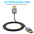 Twozoh 25FT 2 Pack, 4K@60Hz 18gbps 2160P/1080P Flexible & Slim Long HDMI Cable Ultra Thin HDMI Cord Supports High Speed