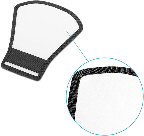 Neewer Flash Diffuser Silver/White Reflector for Nikon SB-600, SB-800, SB-900, Canon Speedlite 380EX, 430EX, 550EX,
