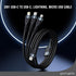 USB C to Lightning Cable - Premium 3-in-1 Multi Charging Cable, 5A Fast Charge & Data Transfer, 1.5m Nylon