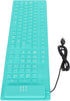 GOWENIC 108 Keys Foldable Silicone Keyboard, Waterproof USB Wired Plug and Play Mute Roll Up Keyboard for Computer