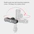 BRCOVAN Anti-Theft Aluminum Alloy Double Socket Arm for RAM Mounts B Size 1'' Ball & Motorcycle Phone Holder