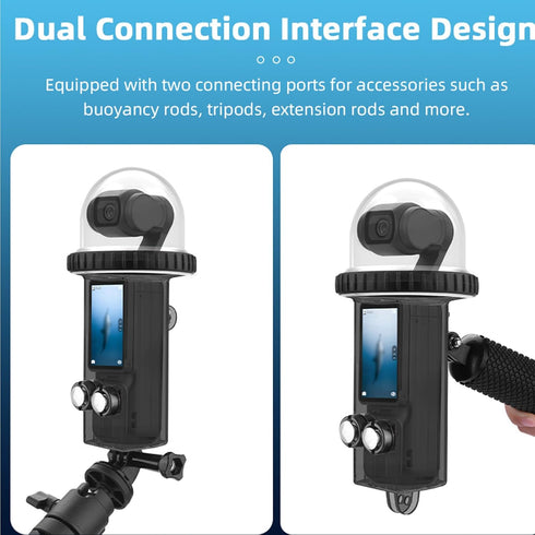 40M/131FT Waterproof Dive Case for DJI Osmo Pocket 3, Protective Underwater Housing Cover Shell with Accessories