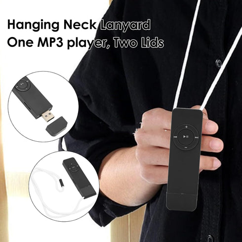 GLOGLOW MP3 MP3 64GB Player, Portable Lossless Sound Music Player Support Up to Mini Music Player for Students Running
