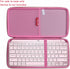 Hermitshell Hard Travel Case for Logitech MX Keys Mini Minimalist Wireless Illuminated Keyboard (Rose Gold + Pink)