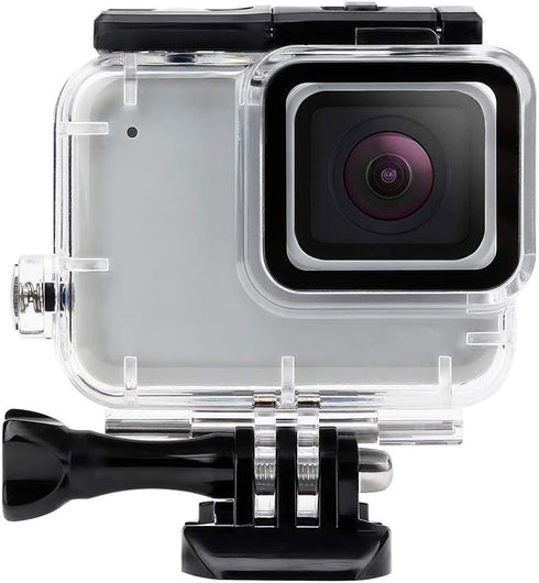 FitStill Waterproof Housing Case for Go Pro Hero 7 White & Silver, Protective Underwater Dive Case