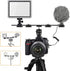 UTEBIT 11 inch Flash Bracket, Long Dual Camera Mount Extension Bar with 1/4“ Hot Shoe for Camera/LED Light