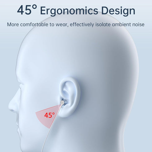 VIKEN Wired Earbuds with Microphone, Heavy Bass In-Ear Headphones, Noise Isolating Tips (S/M/L), Compatible with All