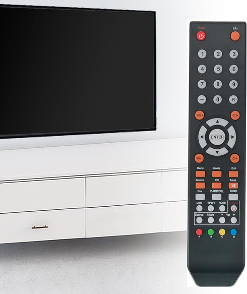 Replace Remote for Sceptre TV 4K Ultra LED LCD HDTV Models C550CV-UMR, C650CV-UMR, and more
