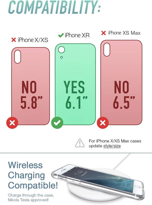 Smartish iPhone XR Clear Case - Nudist Frosted Clear - Slim Protective Shock Resistant Cover (Silk) - Nothin' to Hide