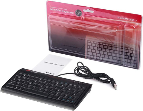 Super Mini Wired Keyboard MCSaite Full Size 78 Keys Keypad Small Portable Fit with Professional or Industrial Use