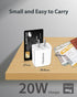 Gigastone 20W USB C Charger Power Essential PD3.0 Fast Charger, Compact USB C Power Adapter for iPhone 16/15/14/13/12