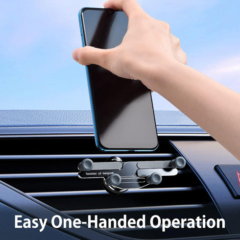 OATSBASF Mobile Phone Holder for Car, Invisible Gravity Car Phone Mount, Rotatable Air Vent Stand for All Phones