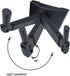 HW-339 Speaker Wall Mount, Wall Mount Brackets Support up to 100lbs, Swivel & Tilt for Large Speakers, 2 Packs (Black)