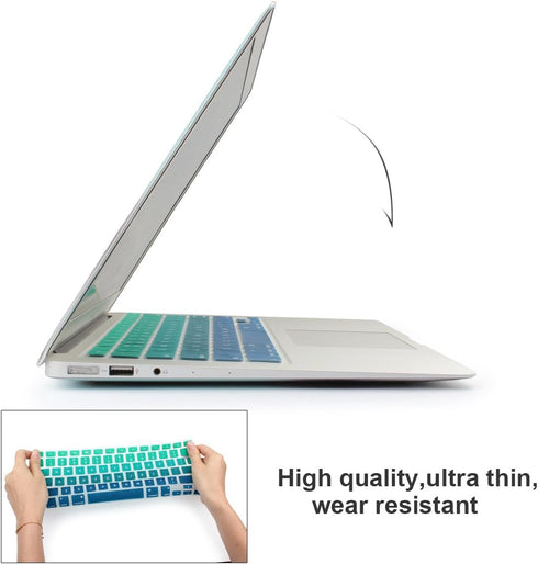 Batianda Ombre Color Keyboard Cover for MacBook Pro 13 inch Model A1708, No Touch Bar, 2017 & 2016 Release, Gradient