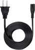 Saireed 8ft HT-S40R S100F HT-S100F HT-G700 2 C7 Power Cord Replacement for Sony Soundbar Prong IEC AC Power Cord Cable