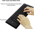 Foldable Silicone Wired Silent Keyboard, 85-Key Portable Waterproof USB Rollup Keyboard for Travel