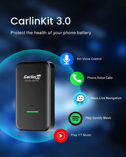Carlinkit 3.0 2015 2026), Wireless CarPlay Adapter USB for Factory Wired CarPlay Cars (Model Year: to Wireless CarPlay