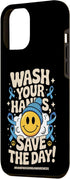 Funny germophobia gifts germophobe Hand Sanitizer 12 Wash Your Hands Save The Day - Hand Washing Awareness Case