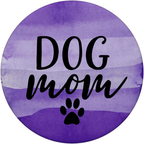 Dog Mom Fur Mama Dog Lover Gifts Paw Print Purple PopSockets Standard PopGrip: Swappable Grip for Phones & Tablets