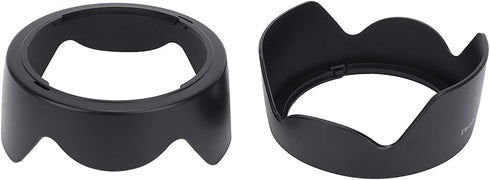 2PCS Camera Lens Hood EW-83H for Canon EF 24-105mm f/4L is USM Lens, Black Plastic Mount