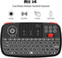 Rii (Upgrade) i4 Mini Bluetooth Keyboard: Blacklit Portable Wireless Keyboard with Touchpad for Smartphones and PC