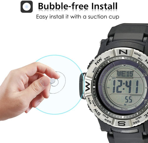 3 Pack Compatible with PRW3500 Watch Screen Protectors, Tempered Glass for PRW-3500/PRW-3500Y/PRW-3500T