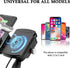 BATIGE Motorcycle Wireless Charger Phone Mount, 15W Qi Charger with USB 2.0, Waterproof for 12V/24V Devices