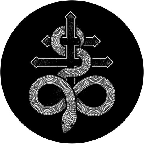 PopSockets PopGrip Satanic Snake Leviathan Cross Occult Symbol - Swappable Grip for Phones & Tablets