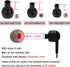 Silicone Replacement Earbud Tips for In-Ear Headphones (3.8mm-5.5mm) - 18 Pairs S, M, L Eartips for Ultimate Comfort.