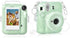 Rieibi Clear Case for Fuji Instax Mini 12, Hard Carrying Bag with Photo Storage Pocket & Shoulder Strap