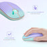 Unipows Wireless Mouse, 2.4G Slim Portable Computer Mouse with Nano Receiver, Less Noise Mobile Optical Mice for