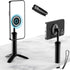 YCNEW Magnetic Mini Tripod for iPhone, Desk Magnetic Phone Stand with Detachable Tripod