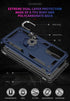 Galaxy A02S Case with HD Screen Protector, Military Grade Hybrid Hard PC Soft TPU, Shockproof Protective Case (Blue)