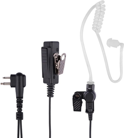 Motorola CP200 CP200D Earpiece for BPR40, CP100D, CP185, RDM2070D Two Way Radio Headset, Police Surveillance Kit.